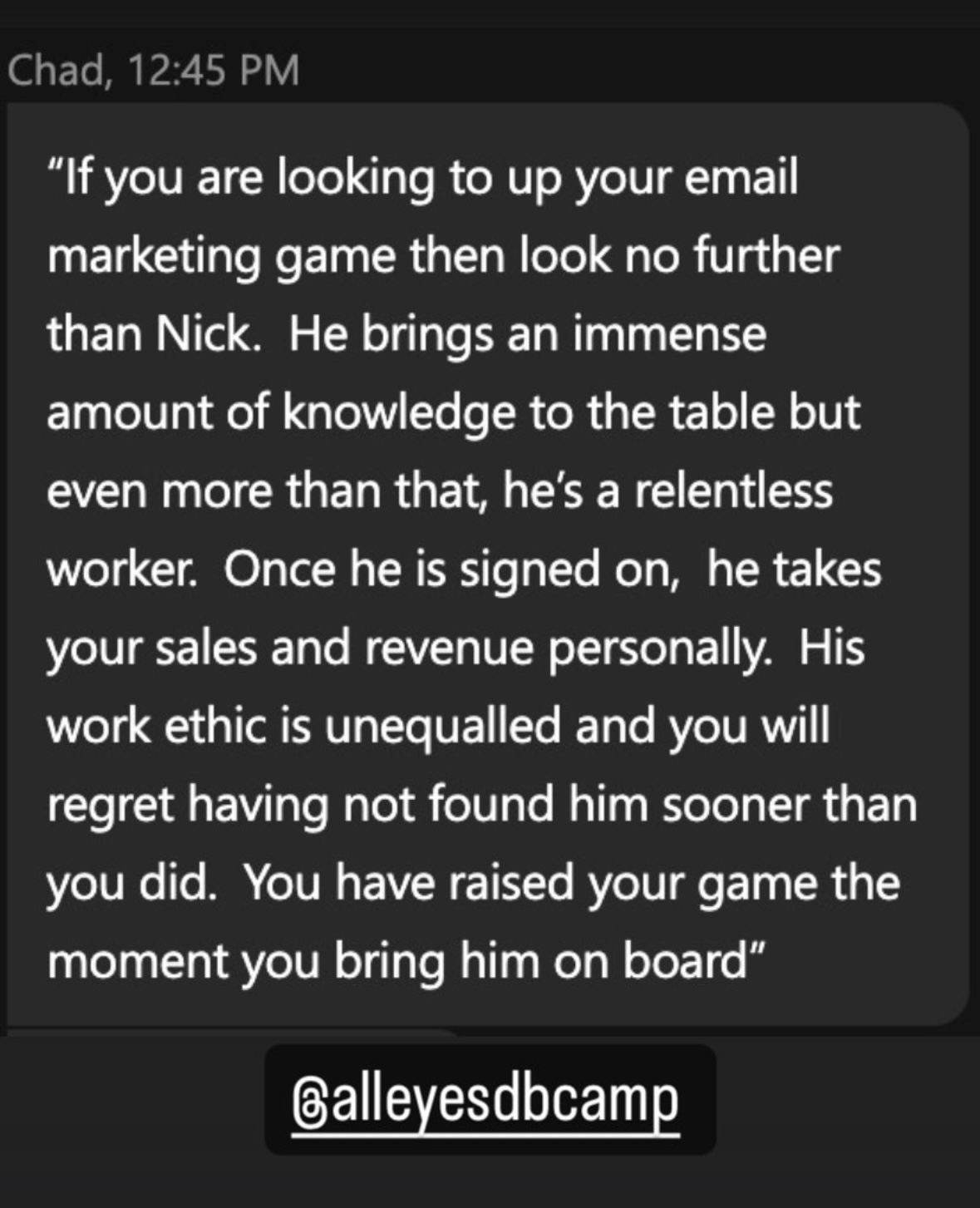 Client testimonial 2